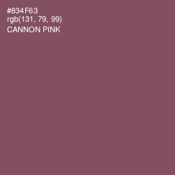 #834F63 - Cannon Pink Color Image